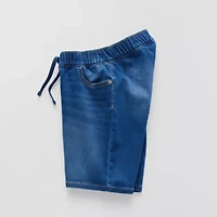 Thereabouts Pull-On Little & Big Kid Boys Adaptive Adjustable Waist Features Easy-on + Easy-off Denim Short