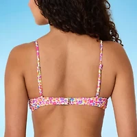 Forever 21 Womens Adjustable Straps Floral Juniors Bralette Bikini Swimsuit Top
