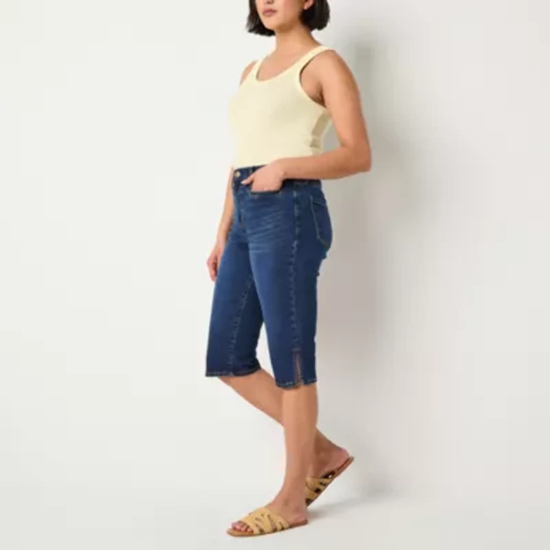 a.n.a High Rise Denim Capri Pants