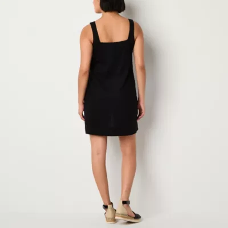 a.n.a Womens Sleeveless Floral A-Line Dress