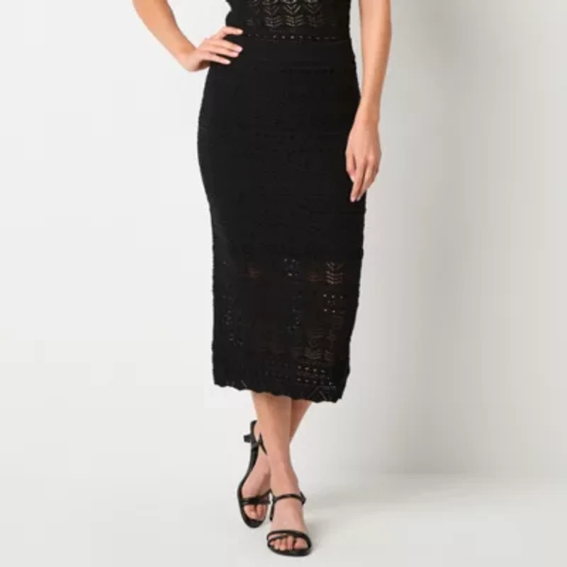 Worthington Womens Sweater Skirt