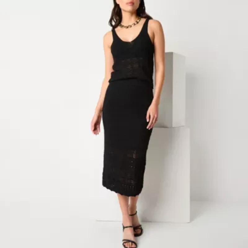 Worthington Womens Sweater Skirt
