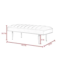 Inspired Home® Denver Upholstered Bench
