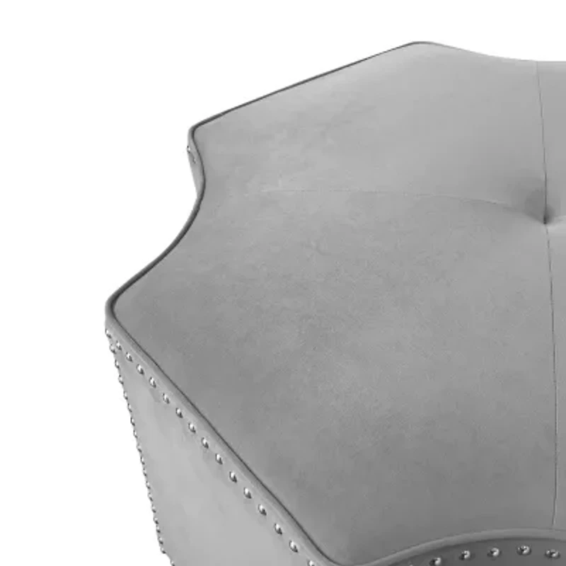 Inspired Home® Fiorella Upholstered Ottoman
