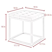 Inspired Home® Newton Tufted Ottoman