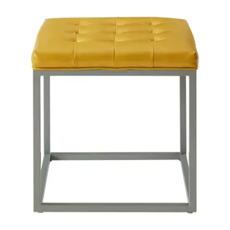 Inspired Home® Newton Tufted Ottoman