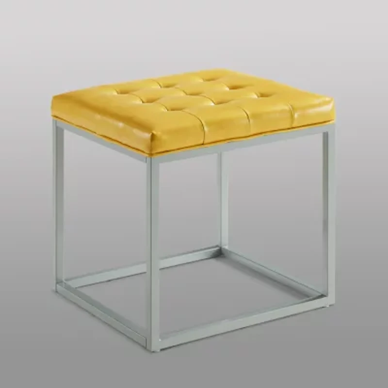 Inspired Home® Newton Tufted Ottoman