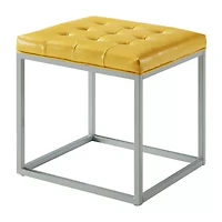 Inspired Home® Newton Tufted Ottoman