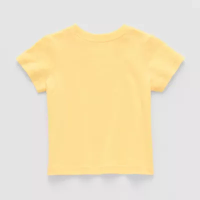 Okie Dokie Baby Boys Round Neck Short Sleeve Regular Fit Graphic T-Shirt