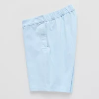 St. John's Bay Mens 10" Mid Rise Adaptive Stretch Fabric Easy-on + Easy-off Seated Wear Chino Short
