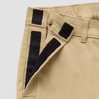 St. John's Bay Stretch Chino Mens Adaptive Easy-on + Easy-off Seated Wear Straight Fit Flat Front Pant