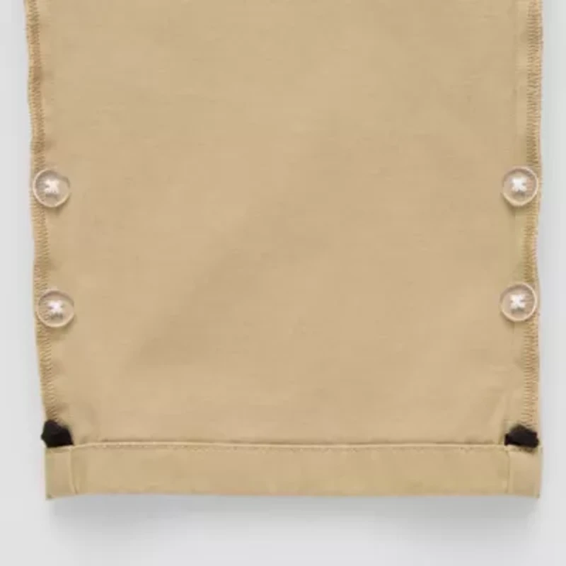 St. John's Bay Stretch Chino Mens Adaptive Easy-on + Easy-off Seated Wear Straight Fit Flat Front Pant
