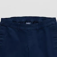 St. John's Bay Stretch Chino Mens Adaptive Easy-on + Easy-off Seated Wear Straight Fit Flat Front Pant