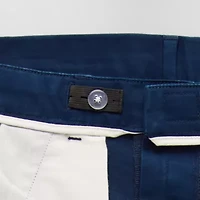 St. John's Bay Dexterity Stretch Chino Mens Adaptive Adjustable Features Easy-on + Easy-off Straight Fit Flat Front Pant