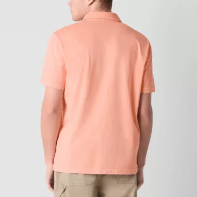 Arizona Mens Short Sleeve Washed Polo Shirt