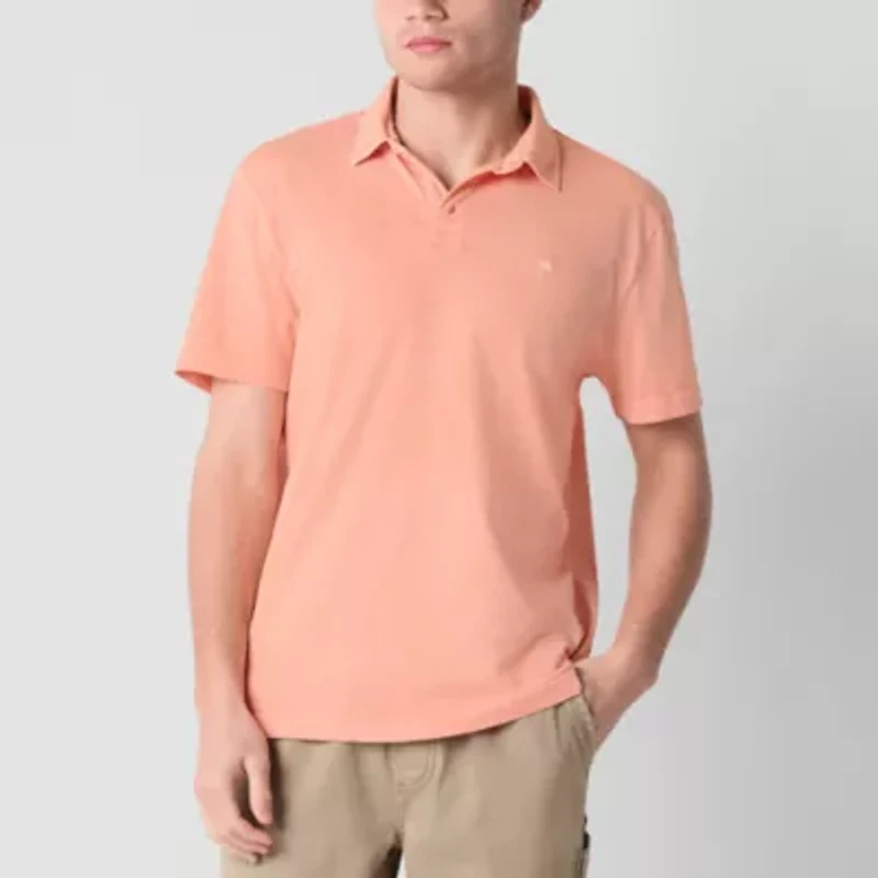 Arizona Mens Short Sleeve Washed Polo Shirt