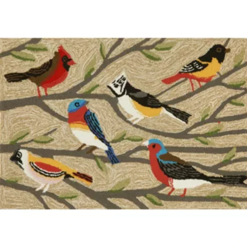 Liora Manne Frontporch Birds Indoor/Outdoor RunnerRug