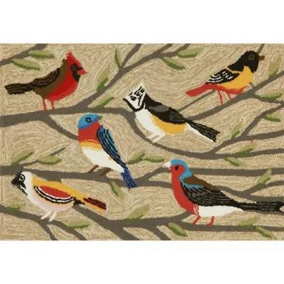 Liora Manne Frontporch Birds Indoor/Outdoor RunnerRug