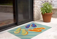 Liora Manne Frontporch Flip Flops Indoor/Outdoor Runner Rug