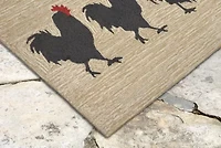 Liora Manne Frontporch Roosters Indoor/Outdoor Runner Rug