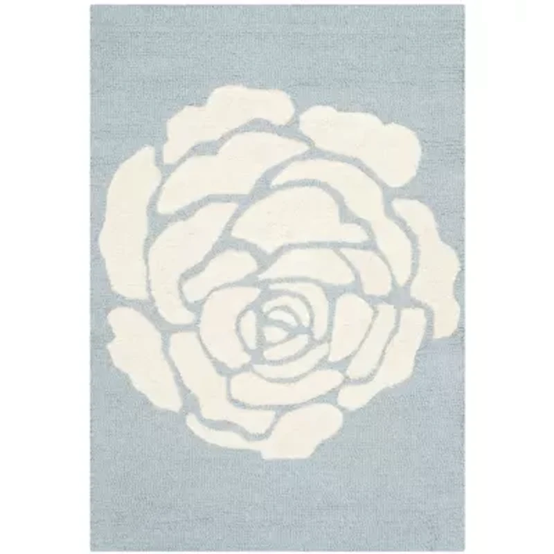 Safavieh Dacre Floral Wool Indoor Rectangular Area Rug