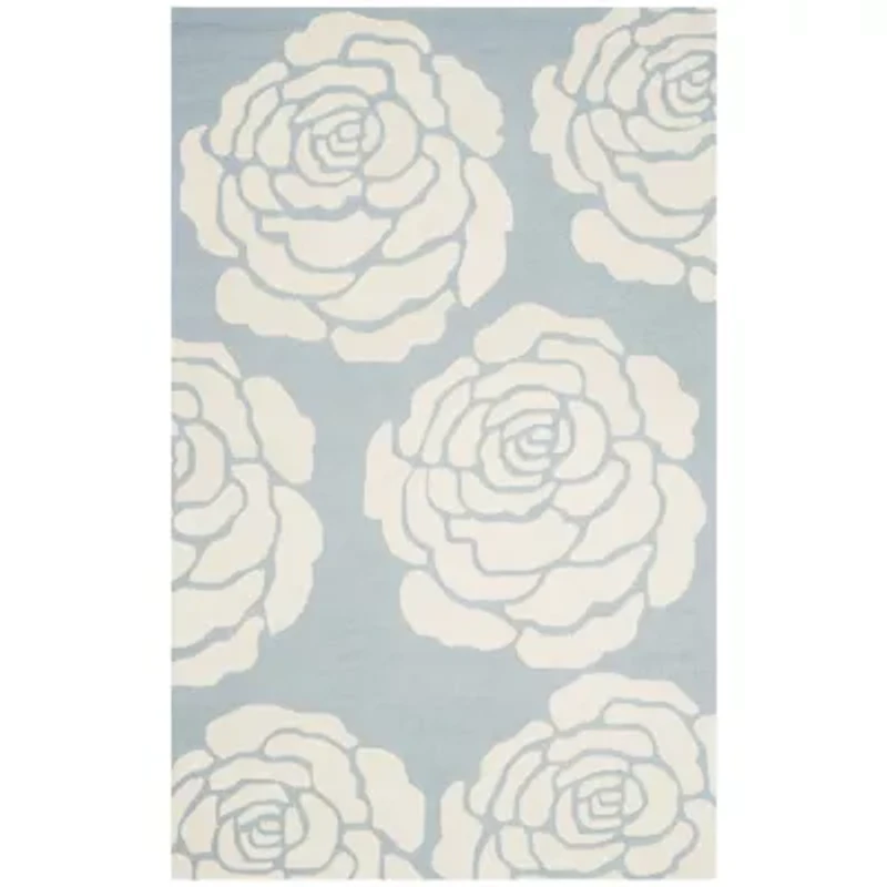 Safavieh Dacre Floral Wool Indoor Rectangular Area Rug