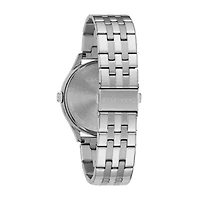 Caravelle Designed By Bulova Mens Silver Tone Stainless Steel Bracelet Watch 43b151