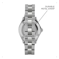 iTouch Connected for Women: Crystal Case with Silver Metal Strap Hybrid Smartwatch (32mm) 13887S-51-D28