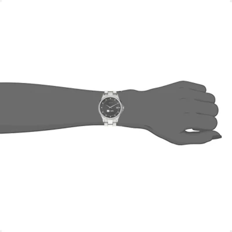 iTouch Connected for Women: Crystal Case with Silver Metal Strap Hybrid Smartwatch (32mm) 13887S-51-D28