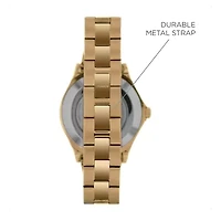 iTouch Connected for Women: Crystal Case with Gold Metal Strap Hybrid Smartwatch (32mm) 13887G-51-B27