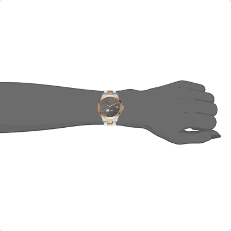 iTouch Connected for Women: Silver Case with Two Toned Metal Strap Hybrid Smartwatch (38mm) 13888S-51-B35