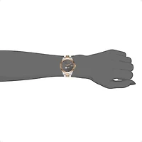 iTouch Connected for Women: Silver Case with Two Toned Metal Strap Hybrid Smartwatch (38mm) 13888S-51-B35