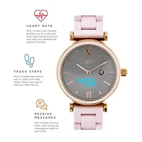 iTouch Connected for Women: Rose Gold Case with Blush Metal Strap Hybrid Smartwatch (38mm) 13941R-51-C12