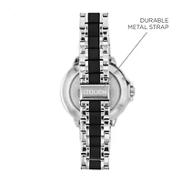 iTouch Connected for Men: Silver Case with Two Toned Metal Strap Hybrid Smartwatch (42mm) 50051S-51-G28