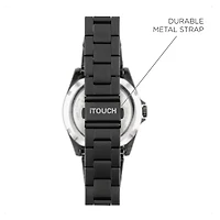 iTouch Connected for Men: Gray Case with Gray Acrylic Strap Hybrid Smartwatch (42mm) 50182GY-51-G04