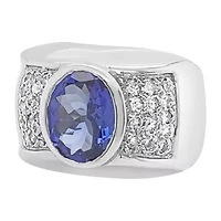 Le Vian® Grand Sample Sale™ Ring featuring Blueberry Tanzanite® Vanilla Diamonds® set in 18K Vanilla Gold®