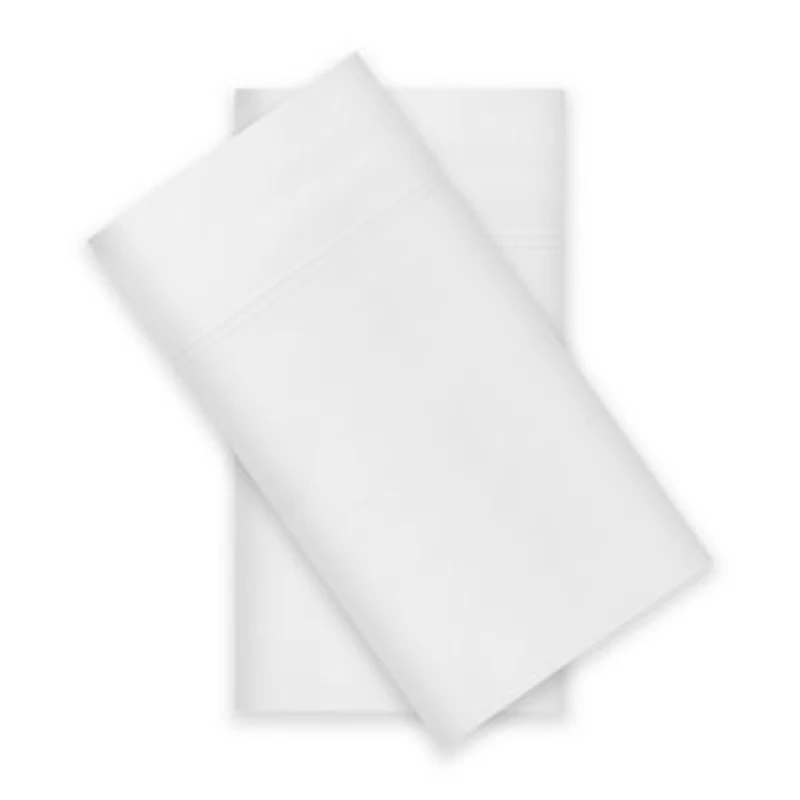Fieldcrest 300 Thread Count Cotton Percale 2- Pack Pillowcases