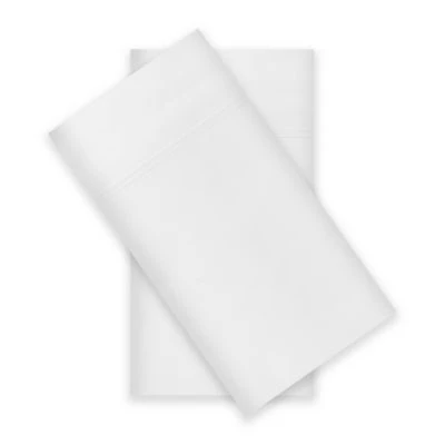 Fieldcrest 300 Thread Count Cotton Percale 2- Pack Pillowcases