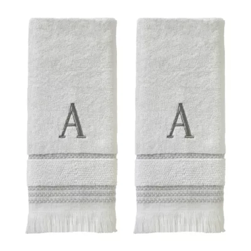 Saturday Knight Casual Monogram 2-pc. Hand Towel