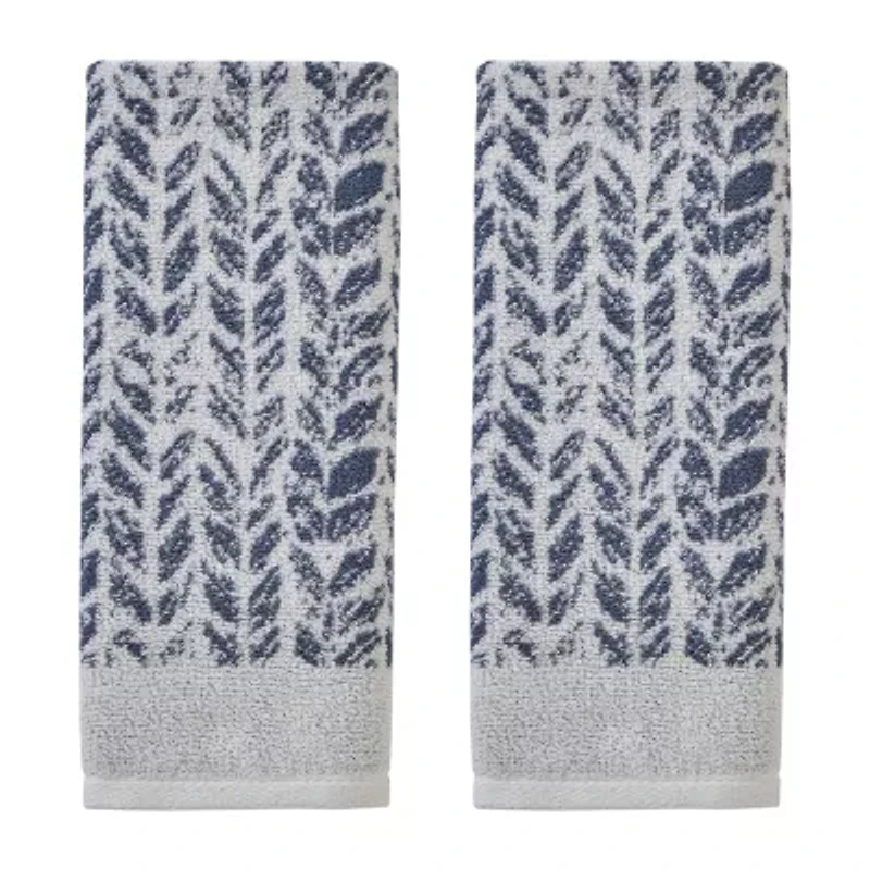 Saturday Knight Distressed Leaves 2-pc. Hand Towel