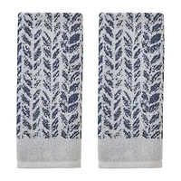 Saturday Knight Distressed Leaves 2-pc. Hand Towel