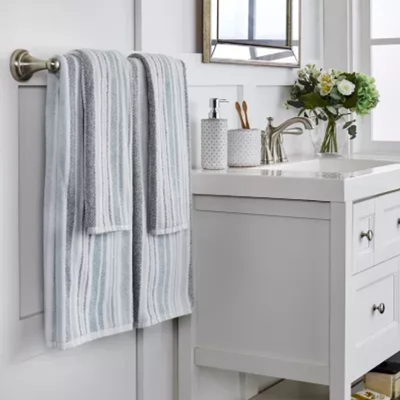 Saturday Knight Farmhouse Stripe 2-pc. Hand Towel