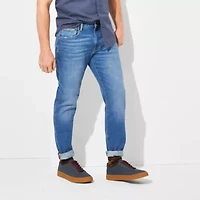 mutual weave Mens Stretch Fabric Tapered Leg Regular Fit Jean