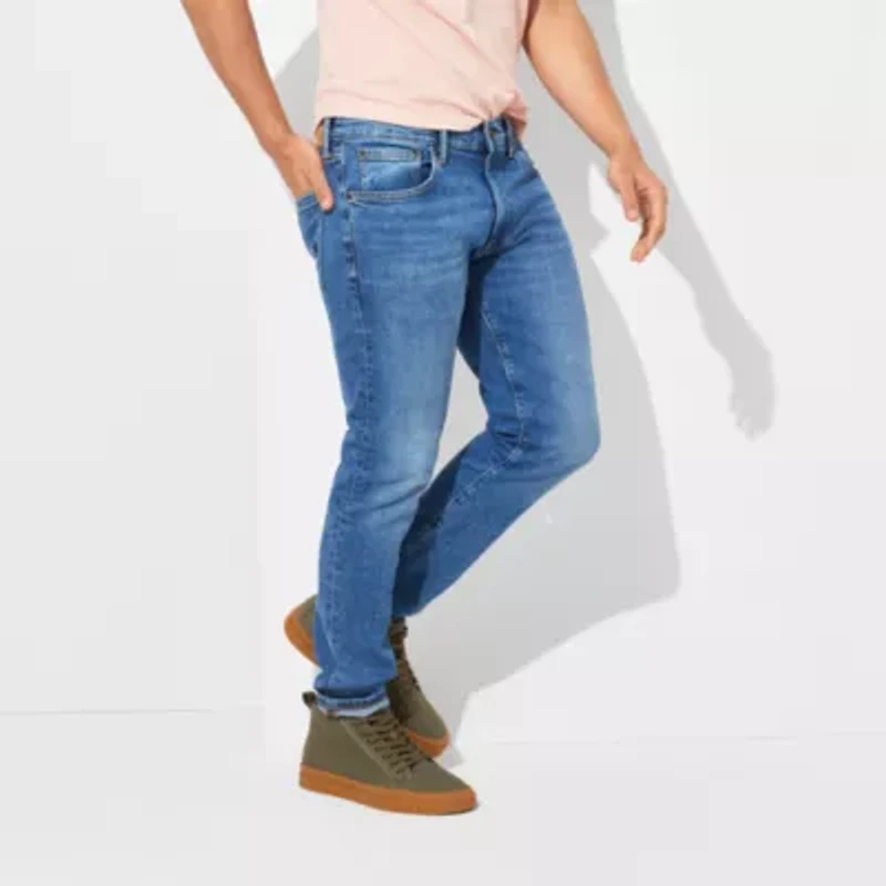 mutual weave Mens Stretch Fabric Slim Fit Jean