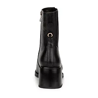 Torgeis Womens Regent Stacked Heel Booties