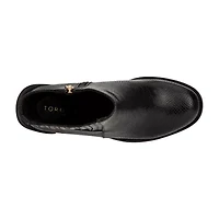 Torgeis Womens Regent Stacked Heel Booties