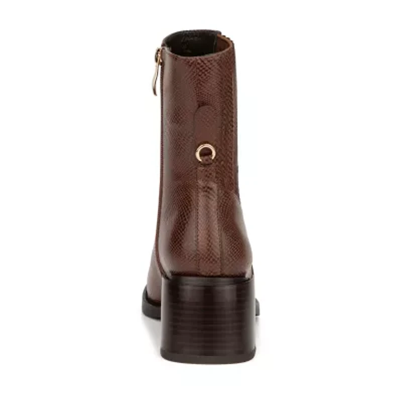 Torgeis Womens Regent Stacked Heel Booties