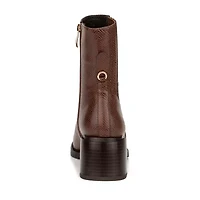 Torgeis Womens Regent Stacked Heel Booties