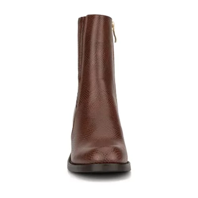 Torgeis Womens Regent Stacked Heel Booties