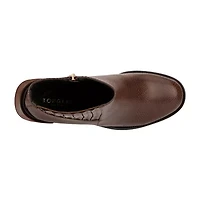 Torgeis Womens Regent Stacked Heel Booties